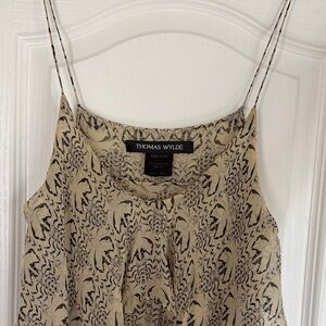 Thomas Wylde 100% Silk Tiered Maxi Dress – Size Medium – Designer